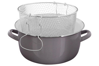 Telo Cool Grey Deep Fryer