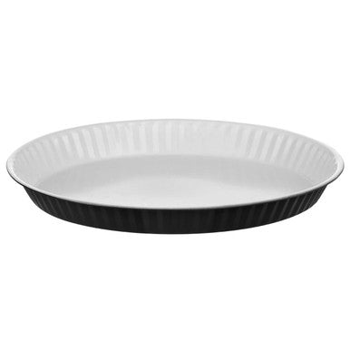 Black Low Flan Dish | Ecocook