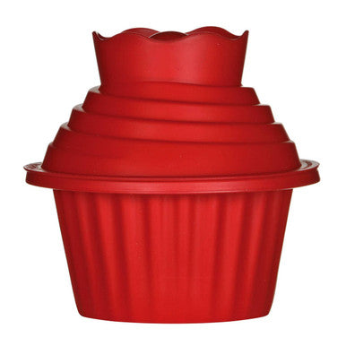 Hallie Red Giant Cupcake Silicone Mould Set