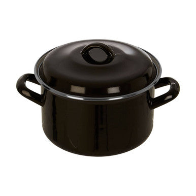 Porter Black Enamel 18cm Casserole Dish