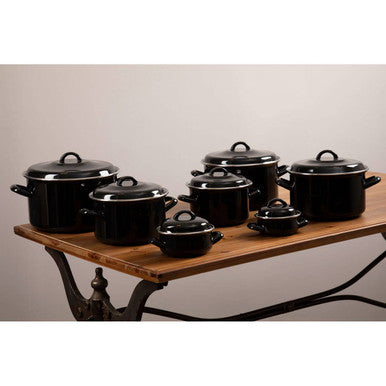 Porter Large Black Casserole Dish