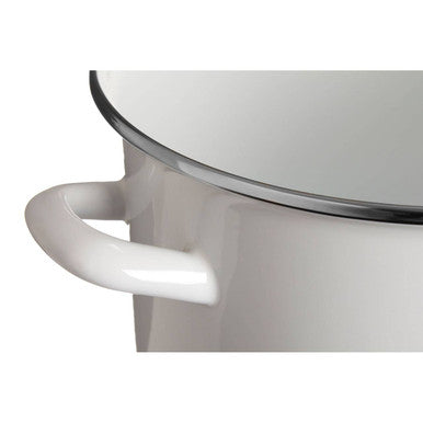 Porter 4700Ml White Enamel Casserole Dish