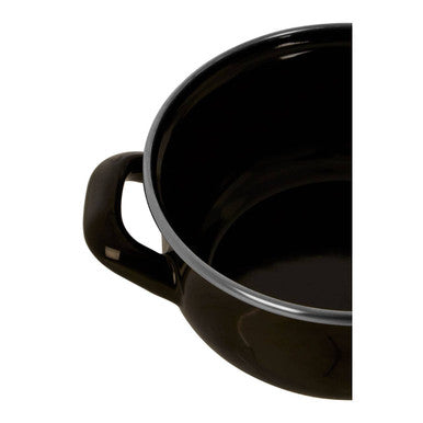 Porter Black Enamel 12cm Casserole Dish