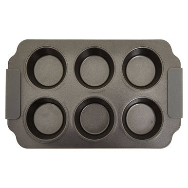 From Scratch Grey Six Cup Muffin Tray