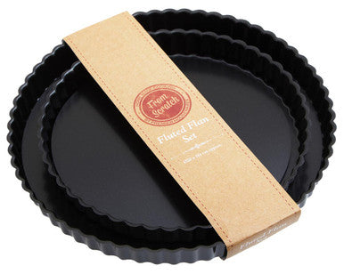 From Scratch Set Of Two Fluted Flan Tins