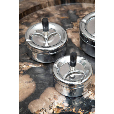 Chrome Effect Large Spinning Ashtray
