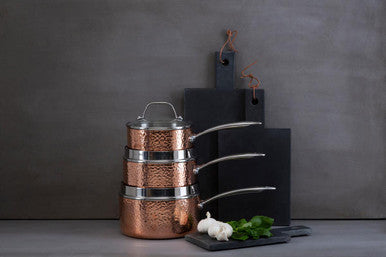 Minerva Large 20 Cm Hammered Saucepan
