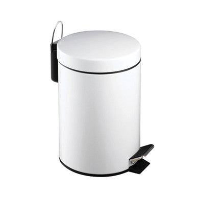 Parker 3 Litre White Pedal Bin