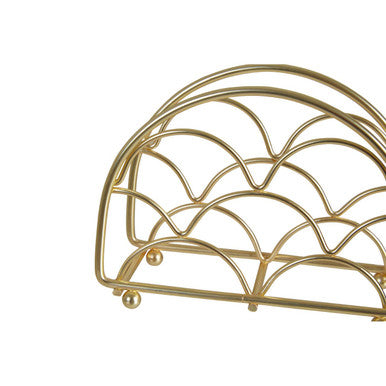 Vertex Deco Matte Gold Napkin Holder
