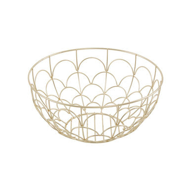 Vertex Deco Matte Gold Fruit Basket