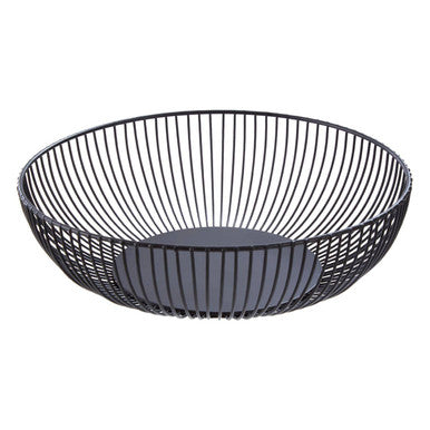 Emery Iron Wire Fruit Bowl Matt Black