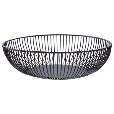 Emery Iron Wire Fruit Bowl Matt Black