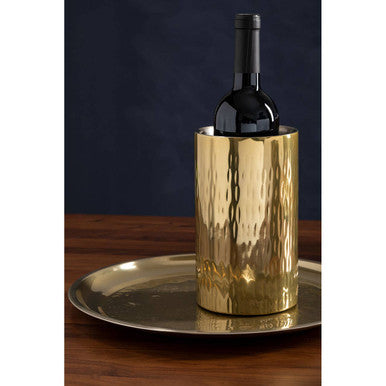 Miressa Brass Finish Large Serving Plate