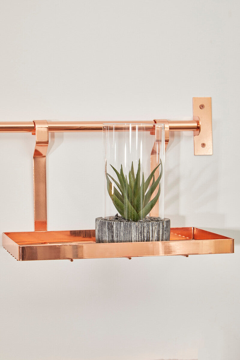 Sorello Rose Gold Single Shelf Storage Rack