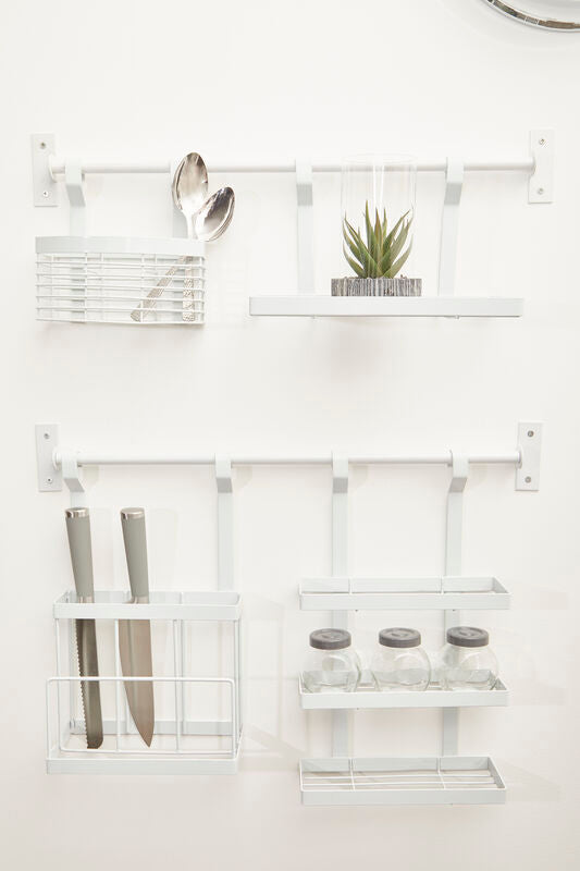 Sorello White Iron Single Shelf Storage Rack