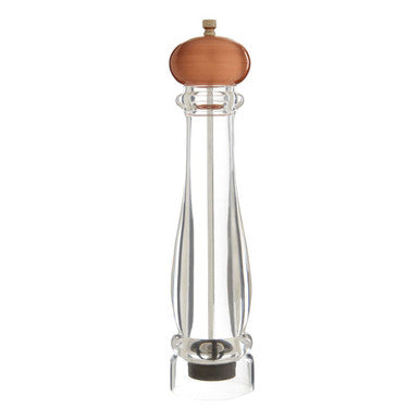 Salt /Pepper Large Clear Copper Mill