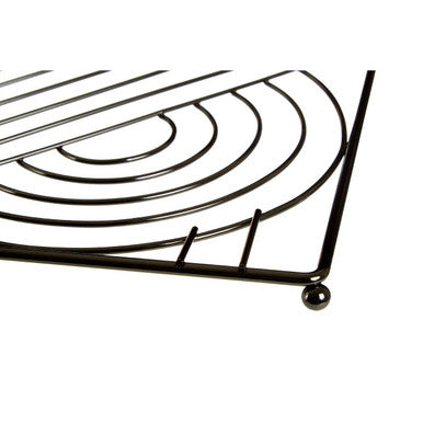 Vertex Black Nickel Finish Square Trivet