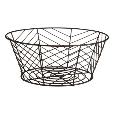 Vertex Black Powder Coated Fruit Basket