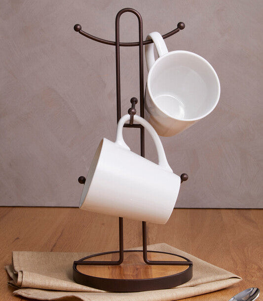 Vertex Bronze Powder Coated 6 Mug Tree