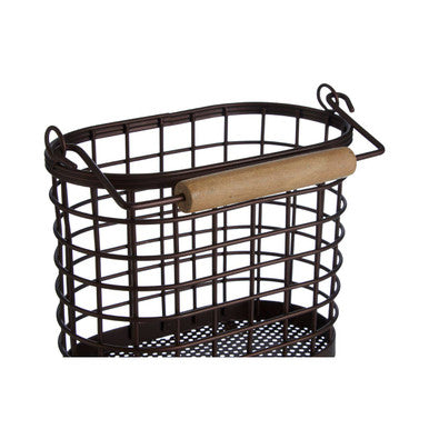 Vertex Oval Bronze Coated Utensil Holder