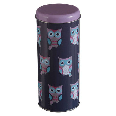 Happy Owls Round Storage Canister
