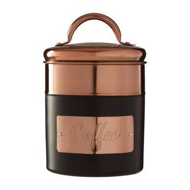 Prescott Charcoal And Copper Coffee Canister