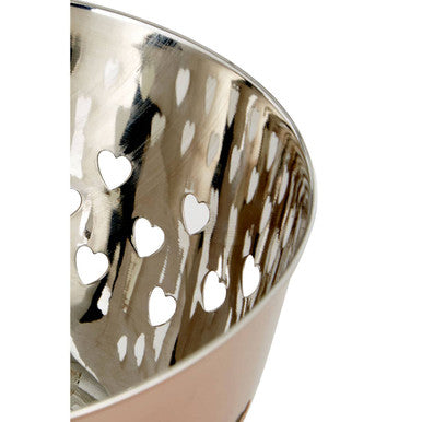 Hollis Hearts Design Rose Gold Bowl