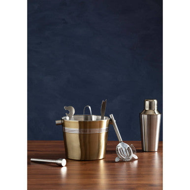 Mixology 7 Piece Bar Set in Brushed Gold Finish