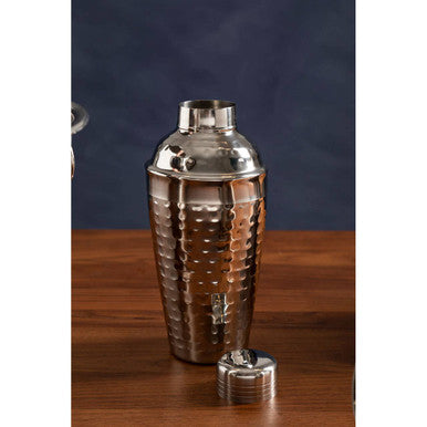 Mixology Stainless Steel Hammered Effect 500Ml Cocktail Shaker