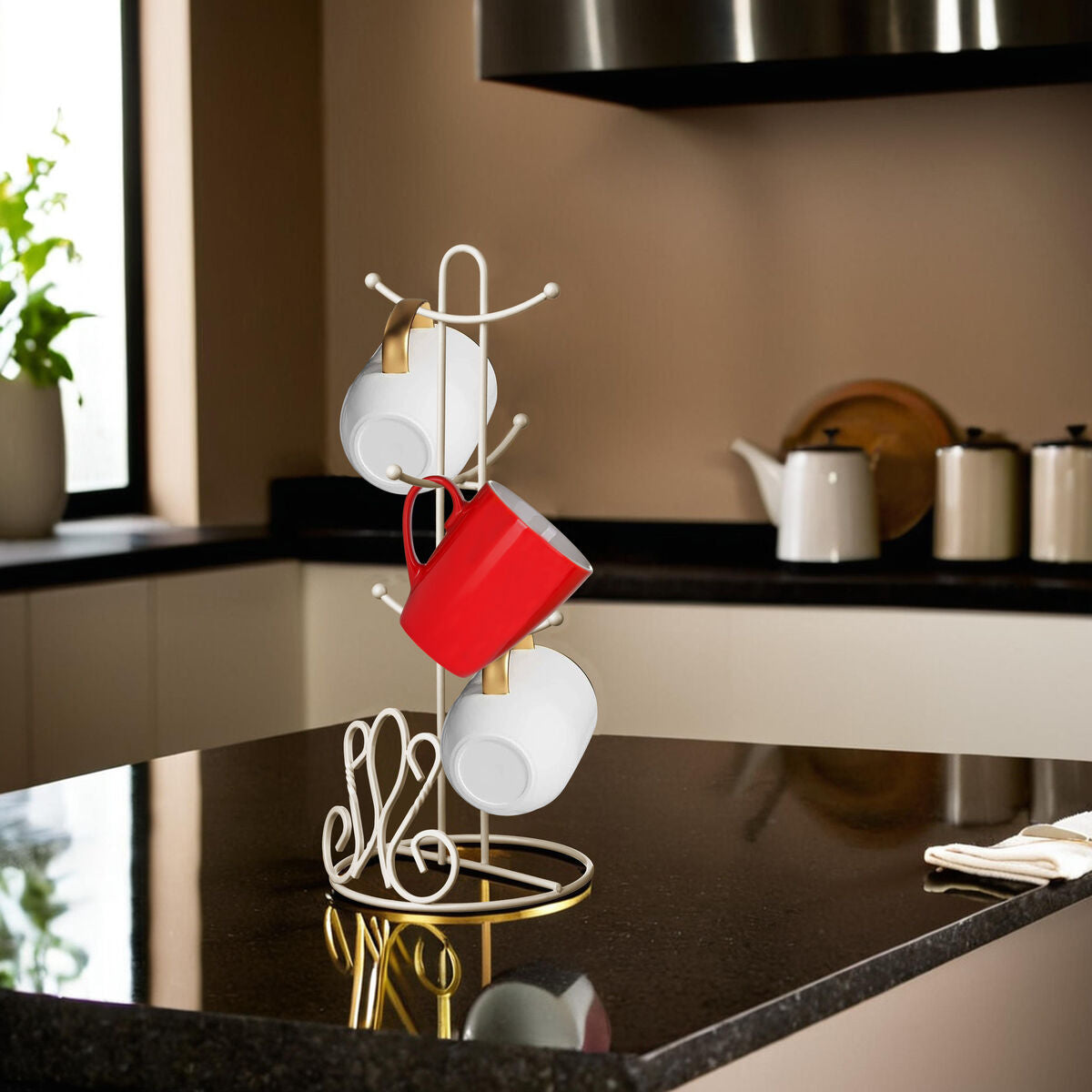 De Lis 6 Cup Mug Tree