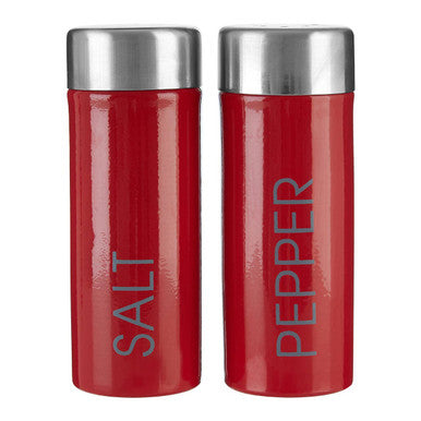 Liberty Red Enamel Salt And Pepper Set
