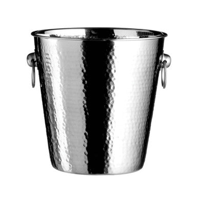 Hammered Effect Stainless Steel Champagne Bucket | Mixology