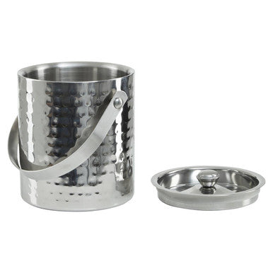 Martel Stainless Steel Hammered Effect Ice Bucket
