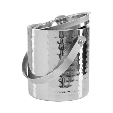 Martel Stainless Steel Hammered Effect Ice Bucket
