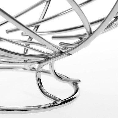 Nest Shape Chrome Fruit Basket