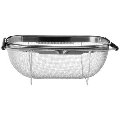 Zenigo Over Sink Drainer with Expandable Black Handle