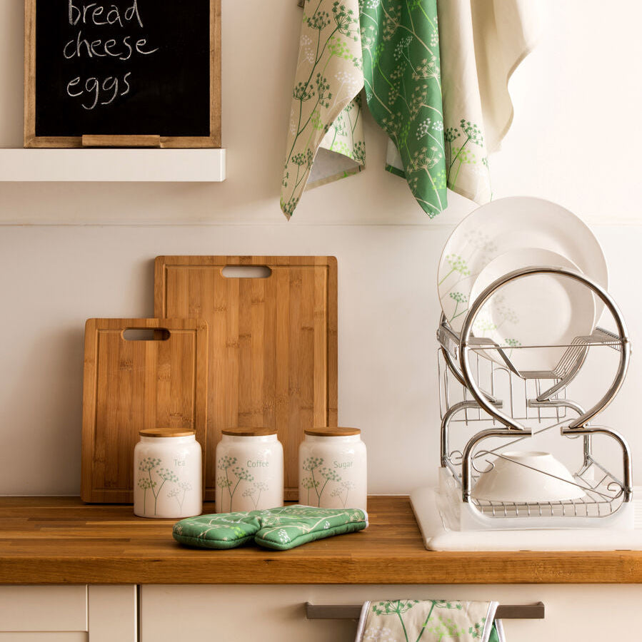 Laurie 2 Tier Dish Drainer With White Plastic Tray