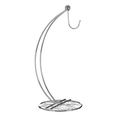 Metal hanging chair stand on a white background