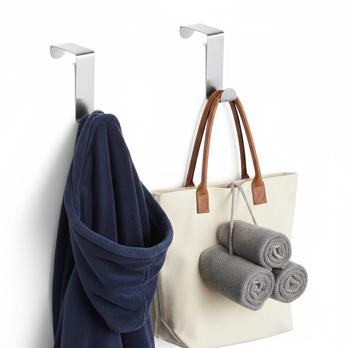 Over Door Set of 2 Reversible Hooks