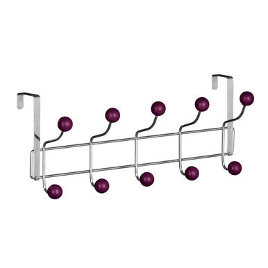Jaxen Purple Balls Ten Hook Over Door Hanger