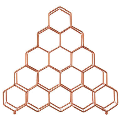 Vertex 15 Bottle Copper Finish Spice Rack