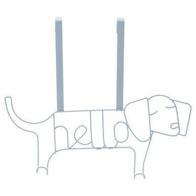 Outline of a dog with &