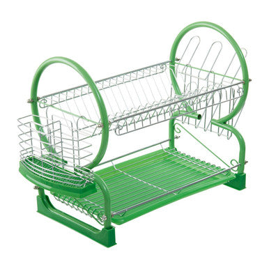 Laurie Two Tier Green Dish Drainer
