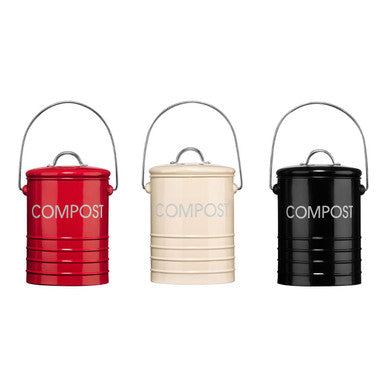 Madison Red Compost Bin with Handle