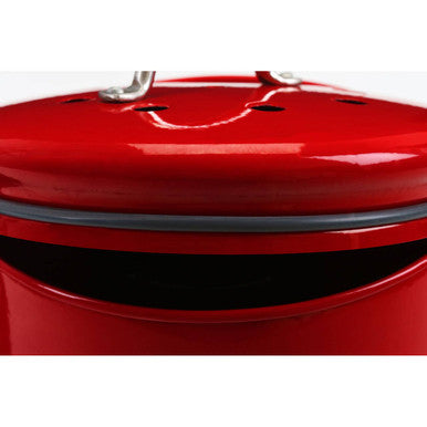 Red Compost Bin With Handle