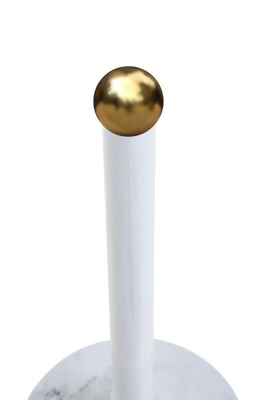 Easton White Marble Effect and Gold Kitchen Roll Holder