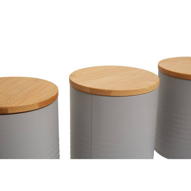 Set Of Three Alton Grey Canisters