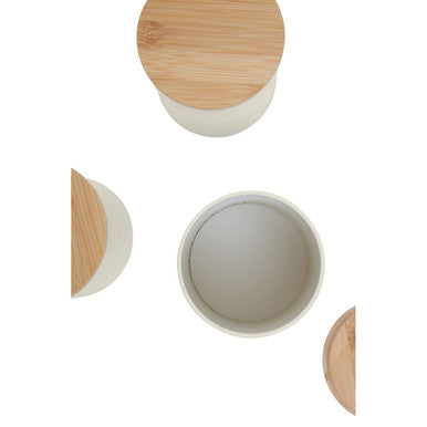 Set Of Three Alton Cream Cannisters