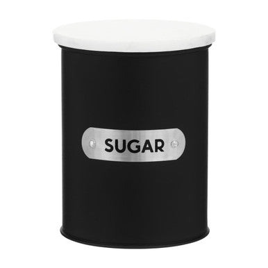 Liberty Black Enamel Sugar Canister