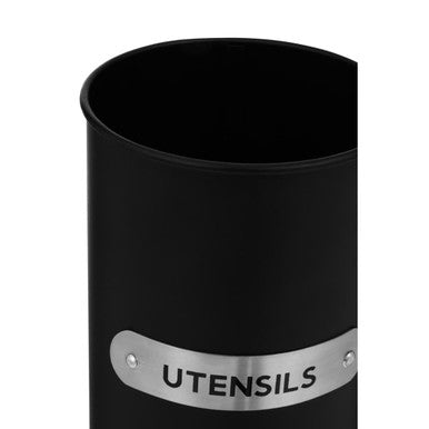 Liberty Black Enamel Utensil Holder